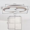 Horal Plafondlamp LED Zandkleurig, Wit, 1-licht