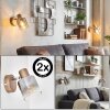 Casterk Wandlamp, Muurspot Bruin, Chroom, 1-licht