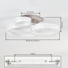 Jalek Plafondlamp LED Zandkleurig, 1-licht
