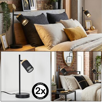 Fenik Tafellamp Zwart, 1-licht