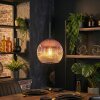 Ripoll Hanglamp, Kogellampje, Hanglamp Duidelijk, Koperkleurig, 1-licht