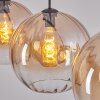 Koyoto Hanglamp, Kogellampje, Hanglamp Amber, Duidelijk, 3-lichts