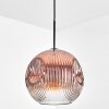 Ripoll Hanglamp, Kogellampje, Hanglamp Duidelijk, Koperkleurig, 1-licht