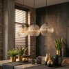 Koyoto Hanglamp, Kogellampje, Hanglamp Amber, Duidelijk, 3-lichts