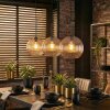 Koyoto Hanglamp, Kogellampje, Hanglamp Amber, Duidelijk, 3-lichts