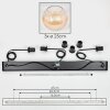 Koyoto Hanglamp, Kogellampje, Hanglamp Amber, Duidelijk, 3-lichts