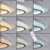 Lidor Plafondlamp LED Grijs, Wit, 1-licht, Afstandsbediening