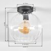 Koyoto Plafondlamp, Kogellampje 20 cm Duidelijk, 1-licht