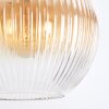Koyoto Hanglamp, Kogellampje, Hanglamp Amber, Duidelijk, 3-lichts
