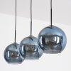 Koyoto Hanglamp, Kogellampje, Hanglamp Blauw, 3-lichts