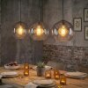 Koyoto Hanglamp, Kogellampje, Hanglamp Duidelijk, Rookkleurig, 3-lichts