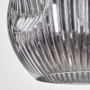 Ripoll Hanglamp, Kogellampje, Hanglamp Chroom, Rookkleurig, 1-licht