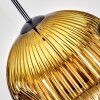 Ripoll Hanglamp, Kogellampje, Hanglamp Goud, Duidelijk, 1-licht