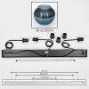 Koyoto Hanglamp, Kogellampje, Hanglamp Blauw, 3-lichts