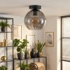 Koyoto Plafondlamp, Kogellampje 20 cm Rookkleurig, 1-licht