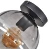 Koyoto Plafondlamp, Kogellampje 20 cm Rookkleurig, 1-licht