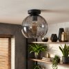 Koyoto Plafondlamp, Kogellampje 20 cm Rookkleurig, 1-licht