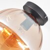 Koyoto Plafondlamp, Kogellampje 20 cm Amber, 1-licht