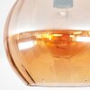 Koyoto Plafondlamp, Kogellampje 20 cm Amber, 1-licht