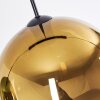 Koyoto Hanglamp, Kogellampje, Hanglamp Blauw, Goud, Groen, Duidelijk, 3-lichts