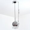 Ripoll Hanglamp, Kogellampje, Hanglamp Rookkleurig, 1-licht