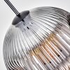 Ripoll Hanglamp, Kogellampje, Hanglamp Duidelijk, Rookkleurig, 1-licht