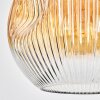 Ripoll Hanglamp, Kogellampje, Hanglamp Amber, Duidelijk, 1-licht