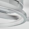 Baiyin Plafondlamp LED Chroom, 1-licht