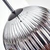 Ripoll Hanglamp, Kogellampje, Hanglamp Chroom, Rookkleurig, 1-licht