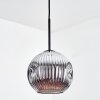 Ripoll Hanglamp, Kogellampje, Hanglamp Chroom, Rookkleurig, 1-licht