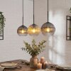 Koyoto Hanglamp, Kogellampje, Hanglamp Amber, Duidelijk, Rookkleurig, 3-lichts