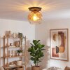 Koyoto Plafondlamp, Kogellampje 25 cm Amber, Duidelijk, 1-licht
