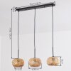 Bauro Hanglamp, Hanglamp Natuurlijke kleuren, 3-lichts