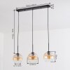 Koyoto Hanglamp, Hanglamp Amber, Duidelijk, 3-lichts