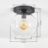 Ripoll Plafondlamp, Kogellampje Duidelijk, 1-licht