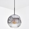 Ripoll Hanglamp, Kogellampje, Hanglamp Duidelijk, Rookkleurig, 1-licht