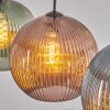 Koyoto Hanglamp, Kogellampje, Hanglamp 30 cm Blauw, Groen, Koperkleurig, 3-lichts