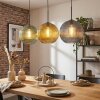Koyoto Hanglamp, Kogellampje, Hanglamp 30 cm Blauw, Goud, Groen, 3-lichts