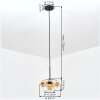 Mertola Hanglamp, Hanglamp Amber, Duidelijk, 1-licht