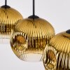 Ripoll Hanglamp, Kogellampje, Hanglamp Goud, Duidelijk, 4-lichts