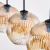 Ripoll Hanglamp, Kogellampje, Hanglamp Amber, Duidelijk, 4-lichts