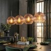 Ripoll Hanglamp, Kogellampje, Hanglamp Duidelijk, Koperkleurig, 4-lichts