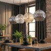 Ripoll Hanglamp, Kogellampje, Hanglamp Amber, Duidelijk, Rookkleurig, 4-lichts