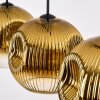 Ripoll Hanglamp, Kogellampje, Hanglamp Goud, Duidelijk, 4-lichts