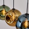 Ripoll Hanglamp, Kogellampje, Hanglamp Blauw, Goud, Groen, 4-lichts