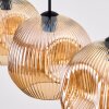 Ripoll Hanglamp, Kogellampje, Hanglamp Amber, 3-lichts