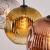 Ripoll Hanglamp, Kogellampje, Hanglamp Chroom, Goud, Duidelijk, Koperkleurig, Rookkleurig, 3-lichts