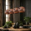 Ripoll Hanglamp, Kogellampje, Hanglamp Koperkleurig, 4-lichts