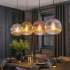 Ripoll Hanglamp, Kogellampje, Hanglamp Chroom, Goud, Duidelijk, Koperkleurig, Rookkleurig, 4-lichts