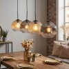Ripoll Hanglamp, Kogellampje, Hanglamp Amber, Duidelijk, Rookkleurig, 4-lichts